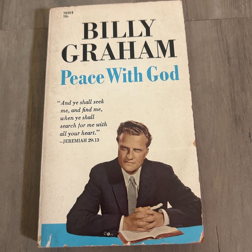 Billy Graham Peace With God 1969 Pocket Book Edition Christian Faith Paperback